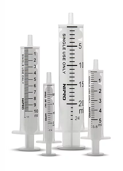Nipro 2.5ml Syringe with Needle(27G,1.5), Box of 100