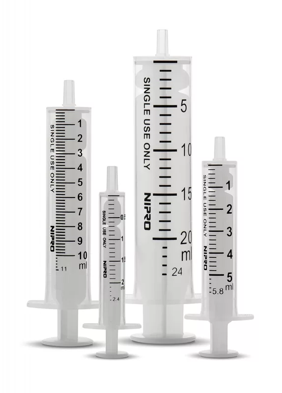 Nipro 2.5ml Syringe with Needle(27G,1.5), Box of 100