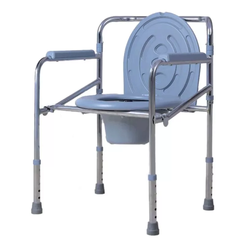 COMMODE CHAIR CHROME FINISH