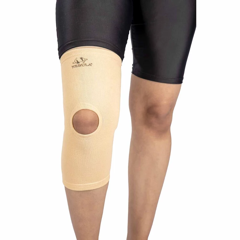 ELASTIC 4 WAY P. O. KNEE SUPPORT 12″ (PATELLA OPEN)