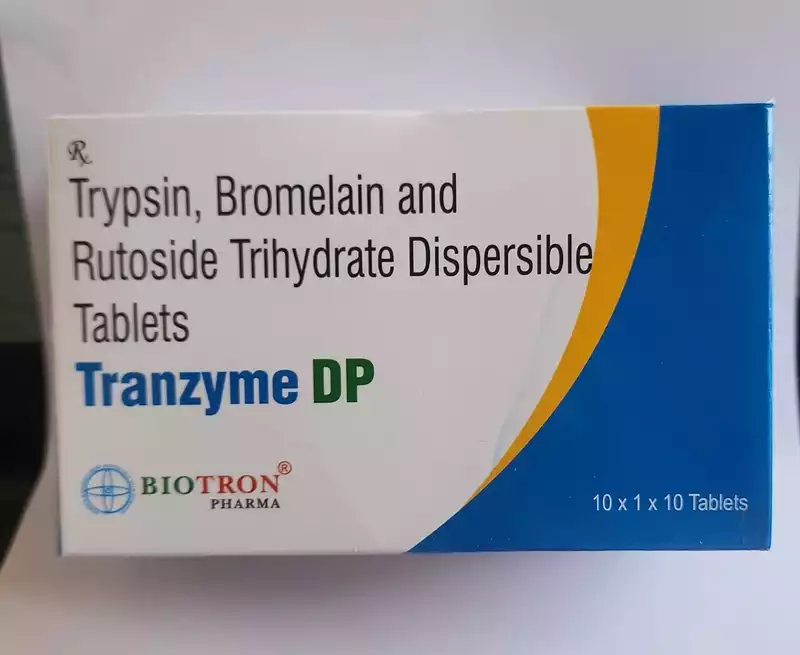 TRANZYME DP (Trypsin, Bromelain and trihydrate Dispersible Tablets)