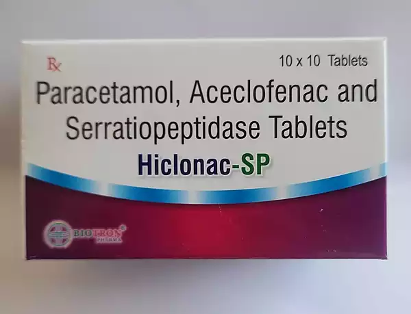 HICLONAC-SP (Paracetamol,Aceclofenac and Serratiopeptidase Tablets)