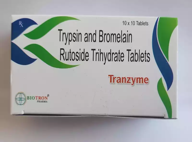 TRANZYME (Trypsin and Bromelain Rutoside Trihydrate Tablets)