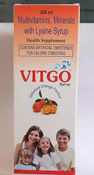 VITGO Syrup 200ml (Multivitamins, Minerals with Lysine Surup)