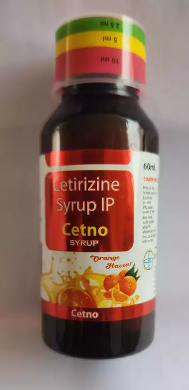 CETNO 60ML (Cetirizine 5mg / 5ml syrup)