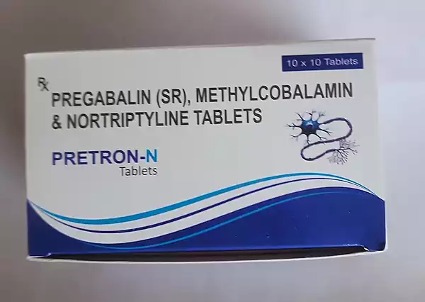 PRETRON-N (Pregabalin 75mg (SR)+Nortriptyline 10mg Methylcobalamin 1500mcg)