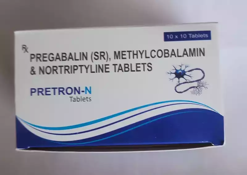 PRETRON-N (Pregabalin 75mg (SR)+Nortriptyline 10mg Methylcobalamin 1500mcg)