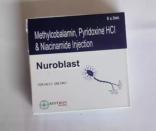 NUROBLAST (Mythylcobalamin 1500mg+Pyridoxine HCL 100mg+Niacinamide 100mg)