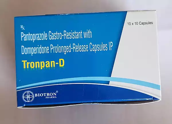TRONPAN-D (Pantoprazole EC 40mg+Domperidone 30mg SR Capsules)