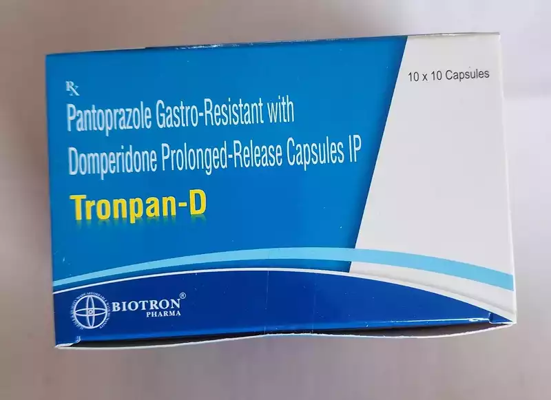 TRONPAN-D (Pantoprazole EC 40mg+Domperidone 30mg SR Capsules)