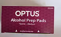 OPTUS (Alcohol Prep Pads) (Sterile-Medium)